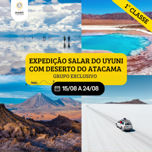 EXPEDIÇÃO PREMIUM DESERTO DO ATACAMA + SALAR UYUNI + NORTE DA ARGENTINA.